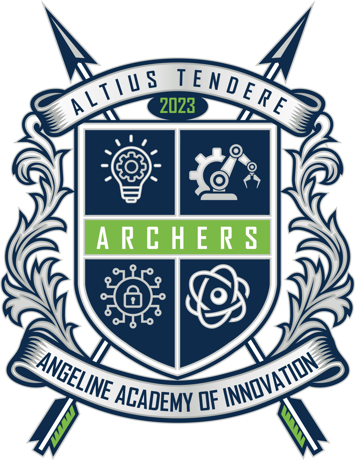 <p>Angeline Academy of Innovation ARCHERS 2023 Altius Tendere</p>