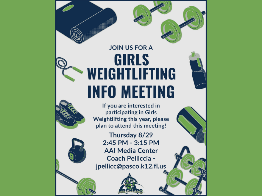 Girls Weightlifting Information Meeting