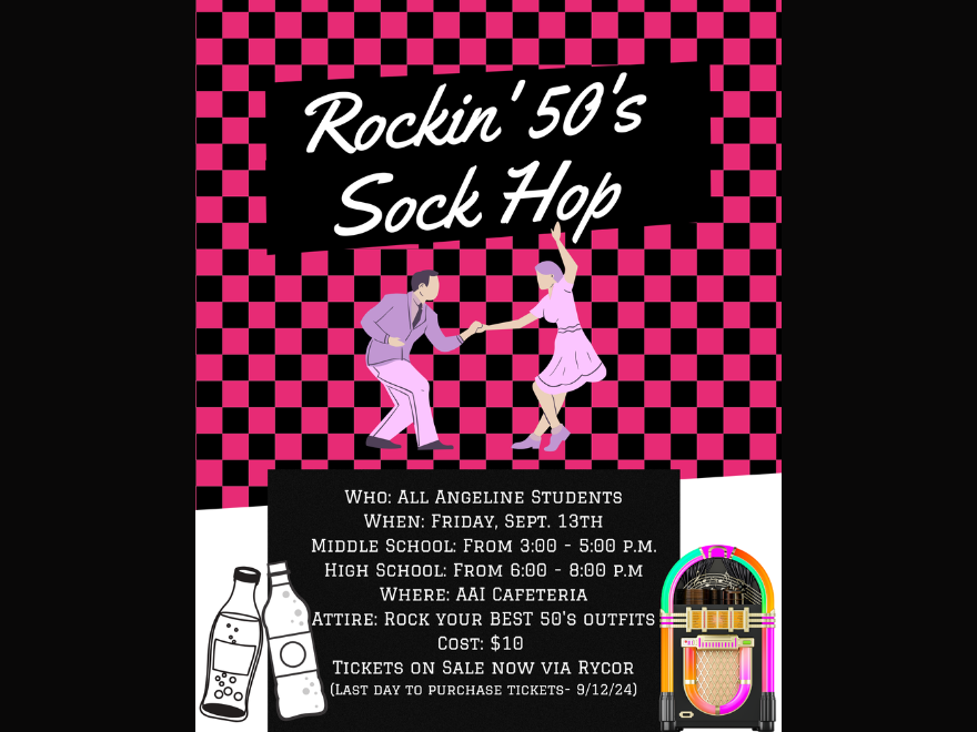 Back to School Bash- 50’s Sock Hop Themed Dance