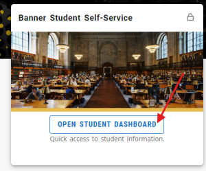 Click "Open Student Dashboard" in the top left