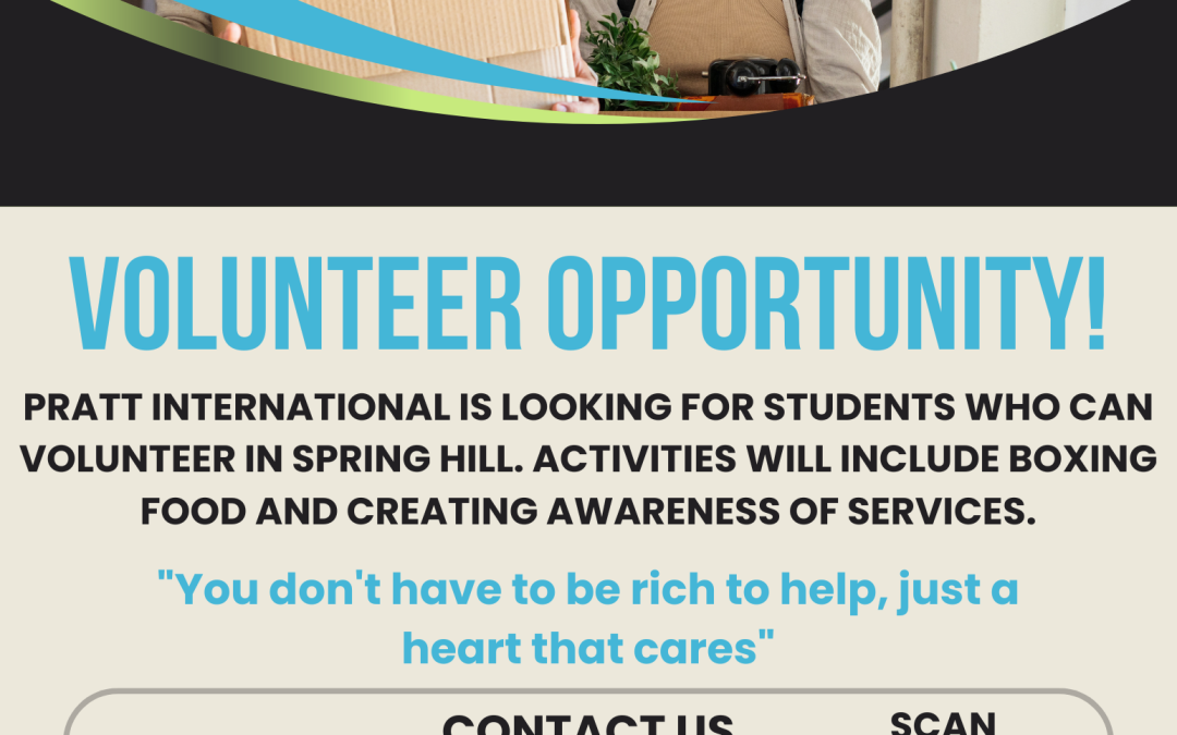 Volunteer Opportunity – Pratt International